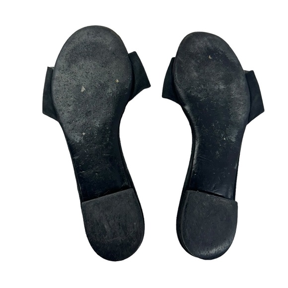 Chanel Black Embroidered Logo Slides size 40 - Picture 10 of 11